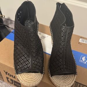 Vince Camuto Black Woven Espadrilles